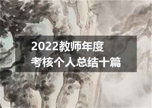 2022教师年度考核个人总结十篇