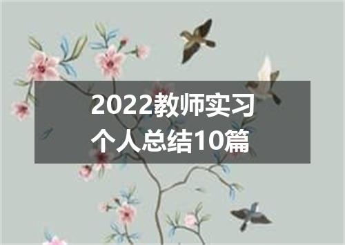 2022教师实习个人总结10篇