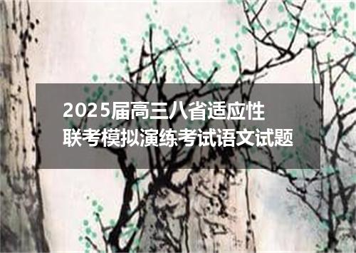 2025届高三八省适应性联考模拟演练考试语文试题