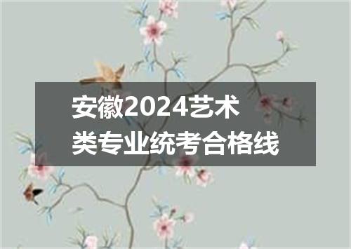 安徽2024艺术类专业统考合格线