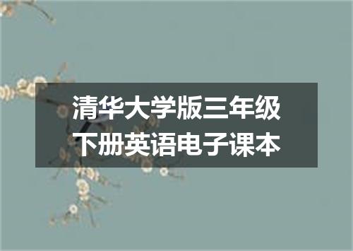 清华大学版三年级下册英语电子课本
