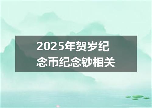 2025年贺岁纪念币纪念钞相关