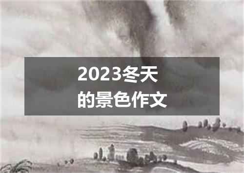 2023冬天的景色作文