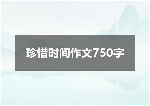 珍惜时间作文750字