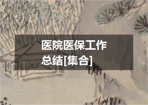 医院医保工作总结[集合]