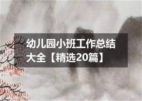 幼儿园小班工作总结大全【精选20篇】