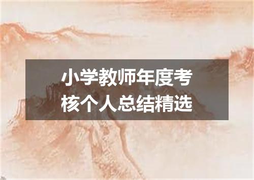 小学教师年度考核个人总结精选