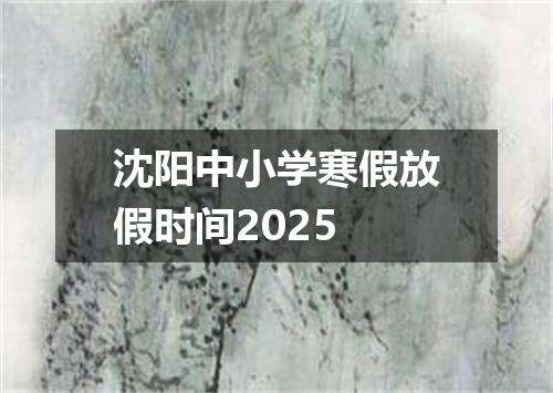 沈阳中小学寒假放假时间2025
