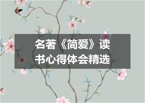 名著《简爱》读书心得体会精选