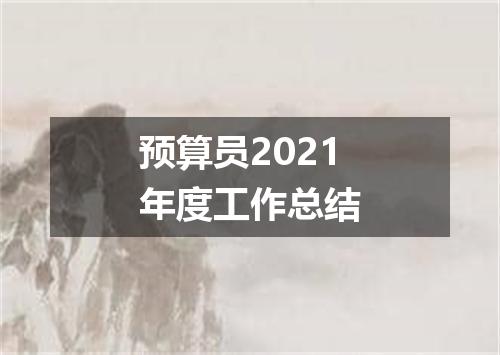 预算员2021年度工作总结