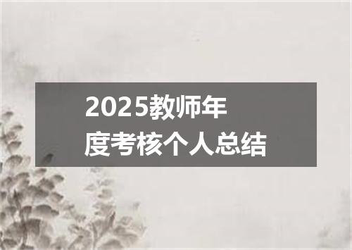 2025教师年度考核个人总结