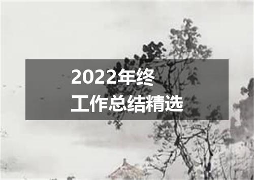 2022年终工作总结精选
