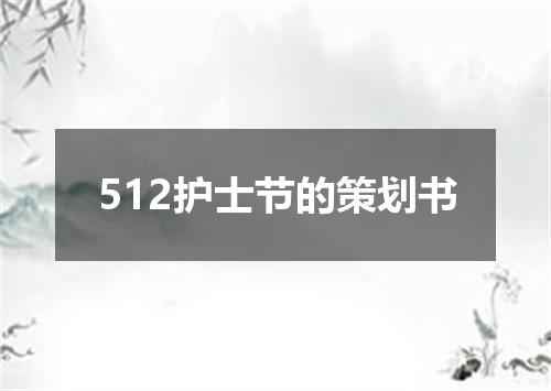 512护士节的策划书