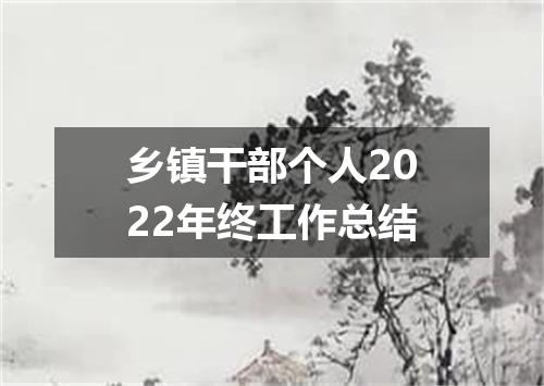 乡镇干部个人2022年终工作总结