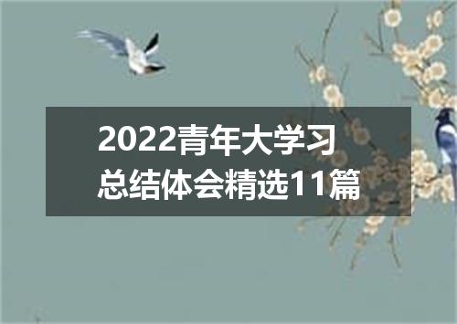 2022青年大学习总结体会精选11篇