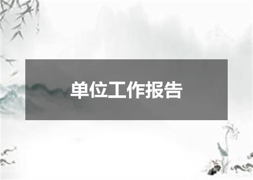 单位工作报告