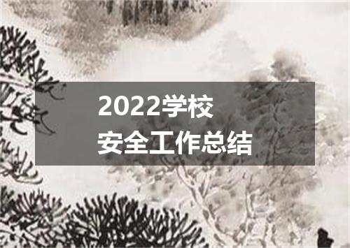 2022学校安全工作总结