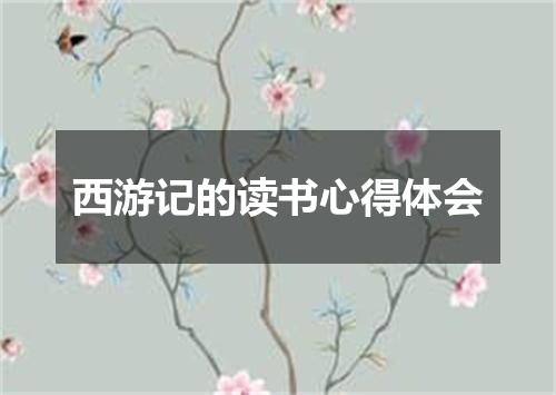 西游记的读书心得体会