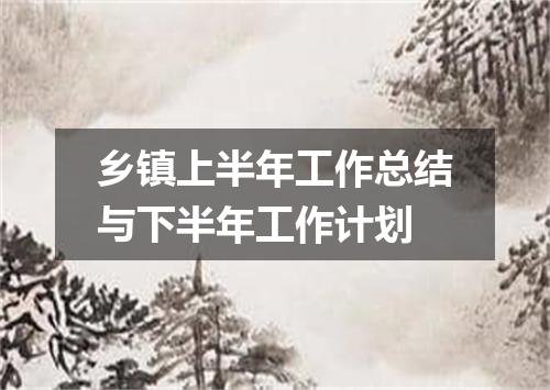 乡镇上半年工作总结与下半年工作计划