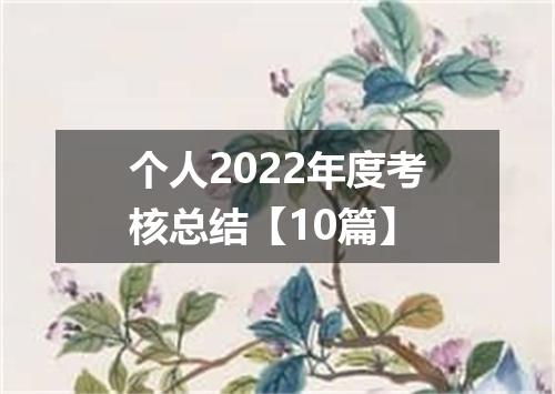 个人2022年度考核总结【10篇】