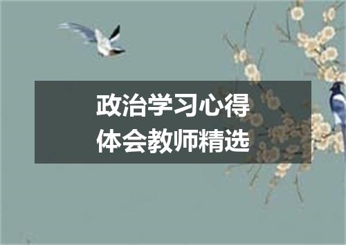 政治学习心得体会教师精选