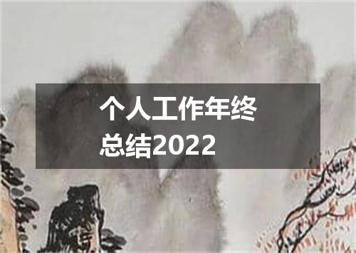 个人工作年终总结2022