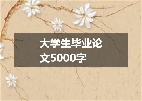 大学生毕业论文5000字