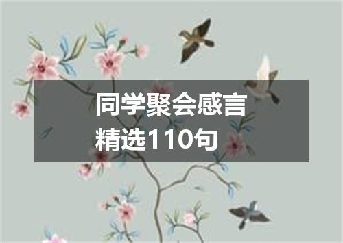 同学聚会感言精选110句