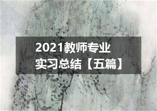 2021教师专业实习总结【五篇】