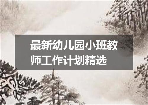 最新幼儿园小班教师工作计划精选