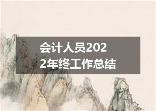 会计人员2022年终工作总结