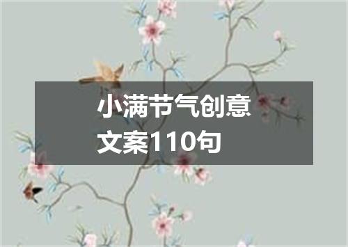 小满节气创意文案110句