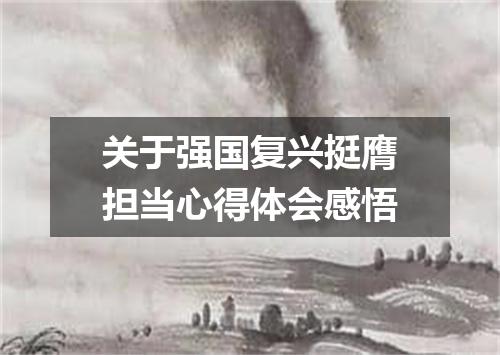 关于强国复兴挺膺担当心得体会感悟