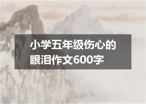 小学五年级伤心的眼泪作文600字