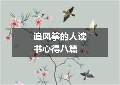 追风筝的人读书心得八篇