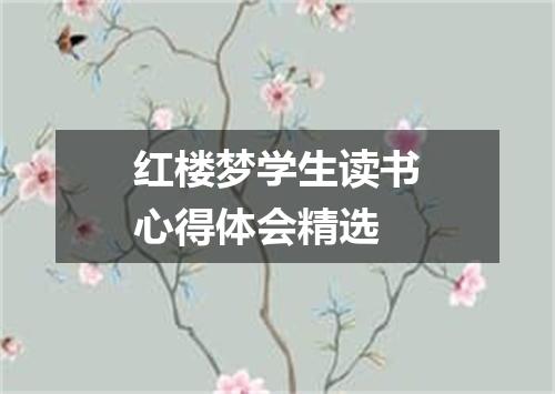 红楼梦学生读书心得体会精选