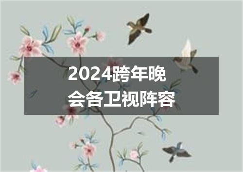 2024跨年晚会各卫视阵容