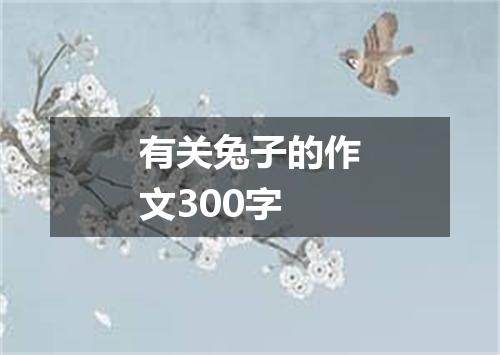 有关兔子的作文300字