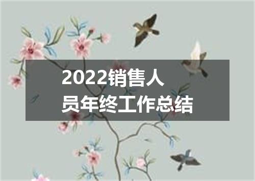 2022销售人员年终工作总结