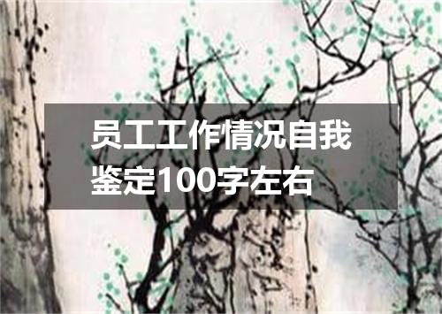 员工工作情况自我鉴定100字左右