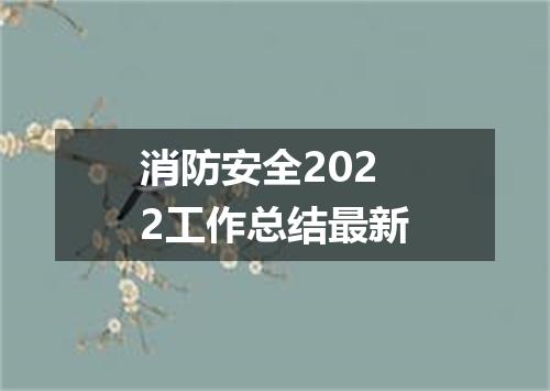 消防安全2022工作总结最新