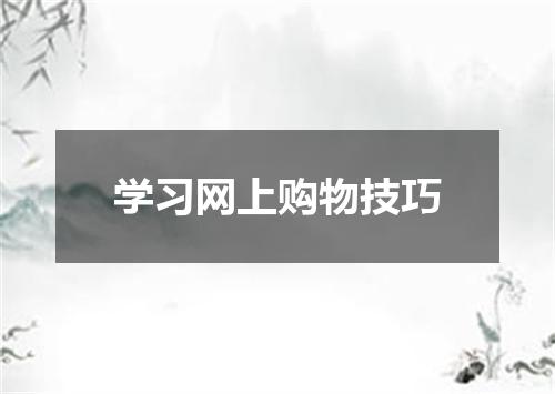 学习网上购物技巧