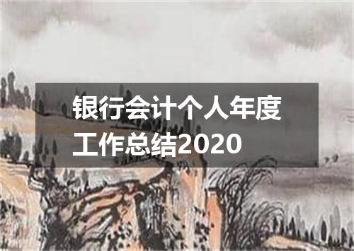 银行会计个人年度工作总结2020