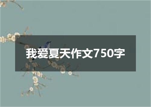 我爱夏天作文750字