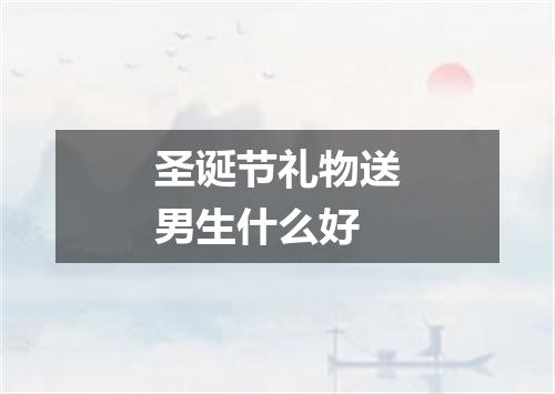 圣诞节礼物送男生什么好