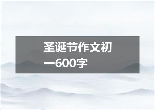 圣诞节作文初一600字