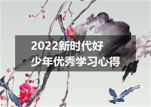 2022新时代好少年优秀学习心得