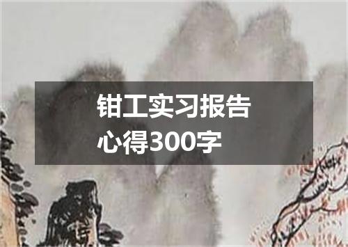 钳工实习报告心得300字