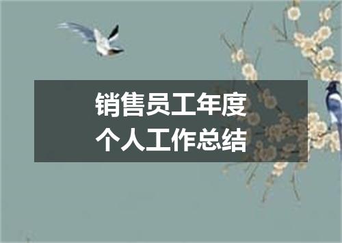 销售员工年度个人工作总结