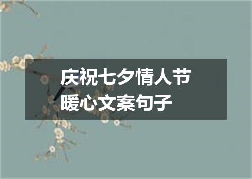 庆祝七夕情人节暖心文案句子